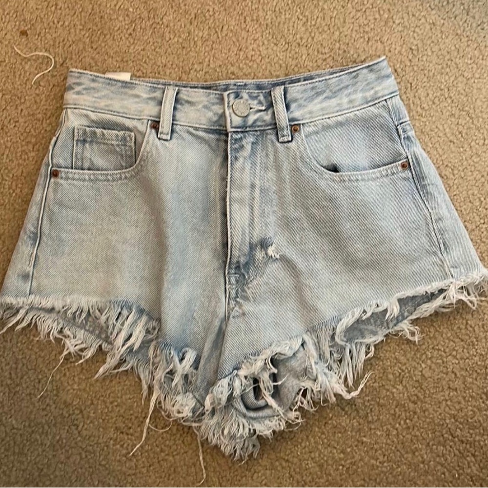 Pacsun Blue Festival Jean Shorts